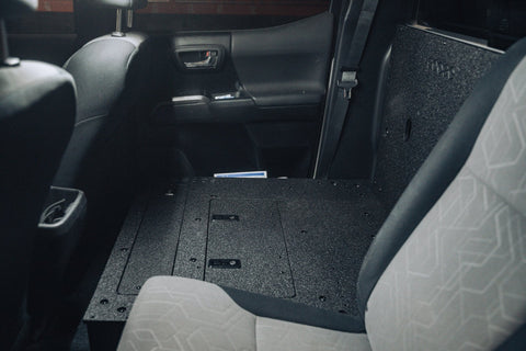 Toyota Tacoma 2005-2023 2nd and 3rd Gen Double Cab Version 2 - Second Row Seat Delete Plate System