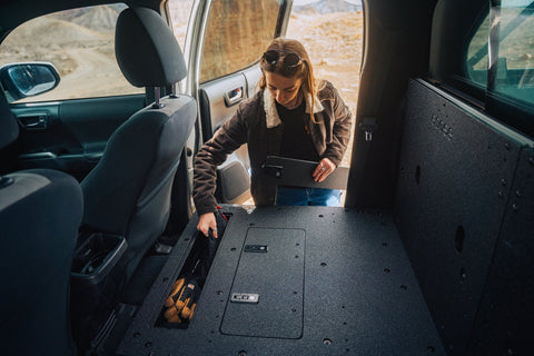 Toyota Tacoma 2005-2023 2nd and 3rd Gen Double Cab Version 2 - Second Row Seat Delete Plate System