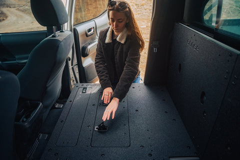 Toyota Tacoma 2005-2023 2nd and 3rd Gen Double Cab Version 2 - Second Row Seat Delete Plate System