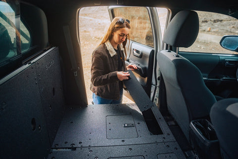 Toyota Tacoma 2005-2023 2nd and 3rd Gen Double Cab Version 2 - Second Row Seat Delete Plate System