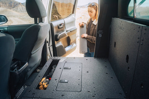 Toyota Tacoma 2005-2023 2nd and 3rd Gen Double Cab Version 2 - Second Row Seat Delete Plate System