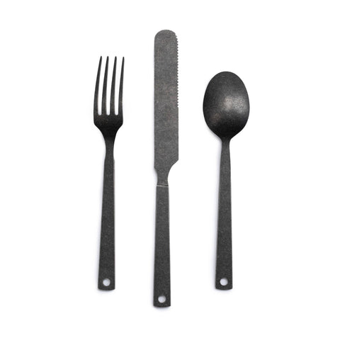 Matte Black Flatware Set