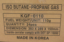 110g Screw-on style Isobutane gas canister - Bulk Pack of 24