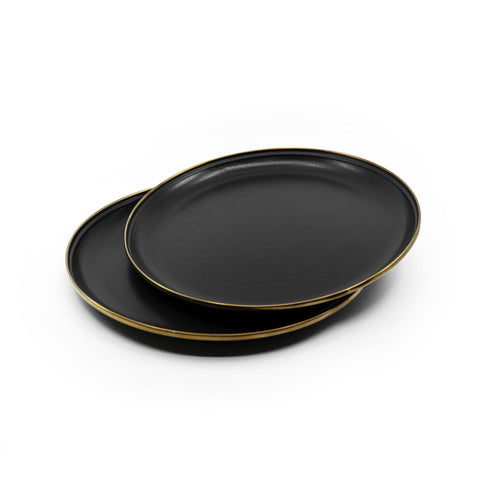 Enamel Deep Plate (Set of 2)